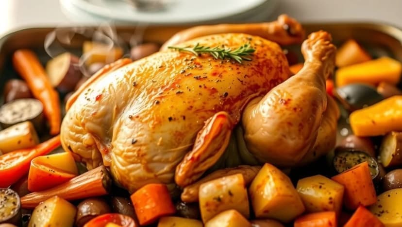 Allt på en plåt kyckling blir super gott