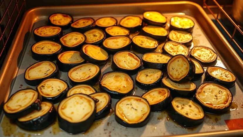 Aubergine och zucchini i ugn blir så goda