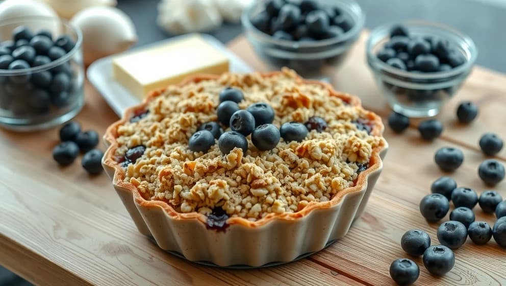 Så gör du blåbärspaj med fryst blåbär