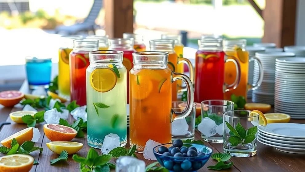 Enkel välkomstdrink till många gäster