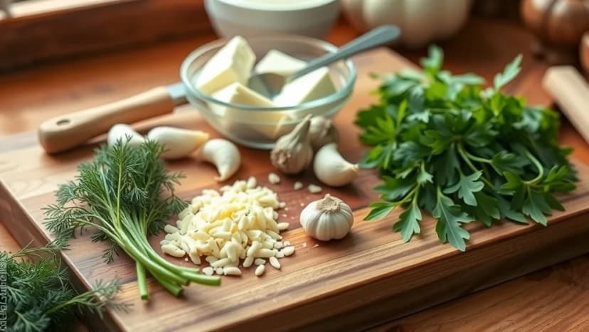 Färskost med vitlök och örter hemma