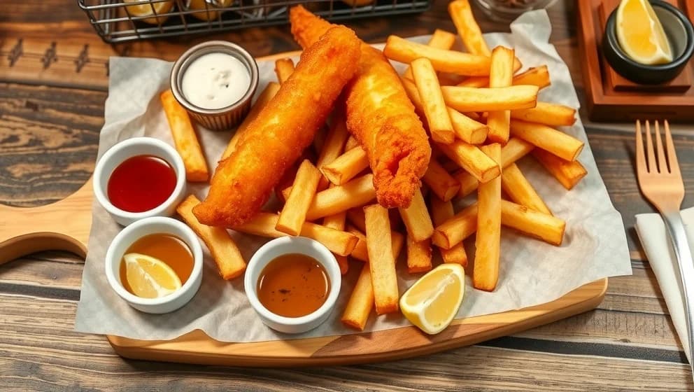 Fish och chips tillbehör som gör maten bättre