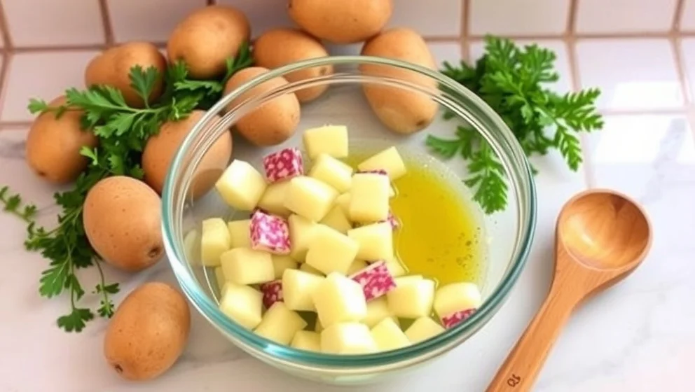 Fransk potatissallad dagen innan