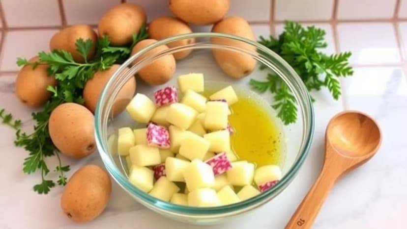 Fransk potatissallad dagen innan