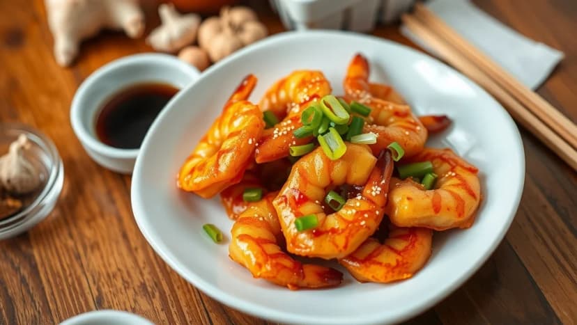Friterade räkor som på kinakrog hemma