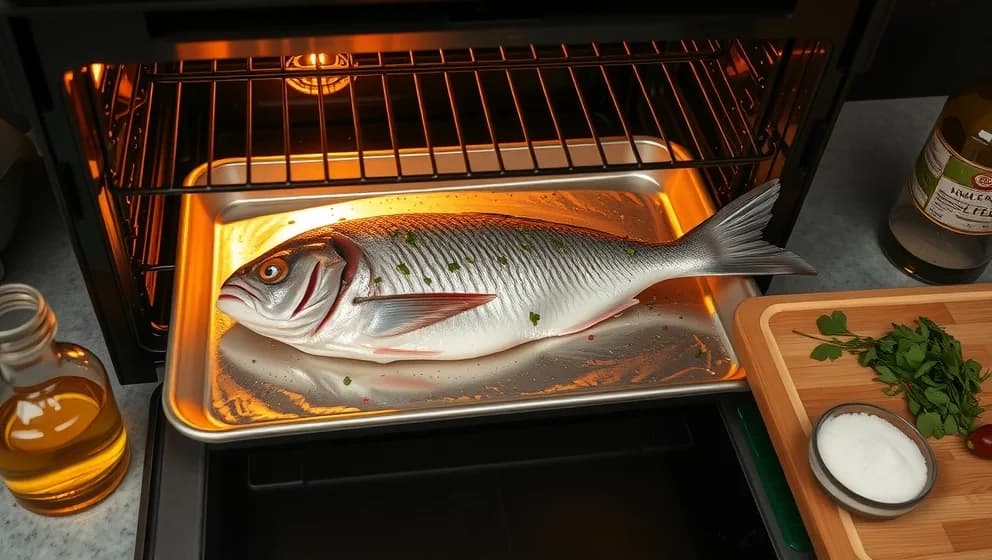 Hel fisk i ugn på 30 minuter