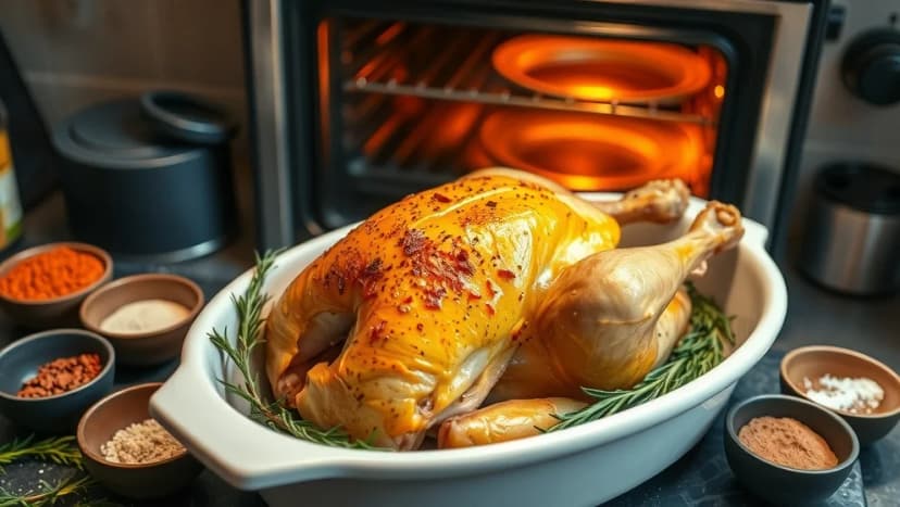 Krydda kyckling i ugn hemma