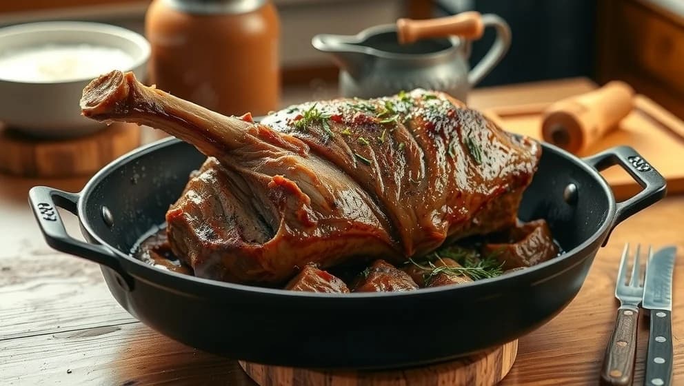 Lammstek med ben i ugn så blir det saftig