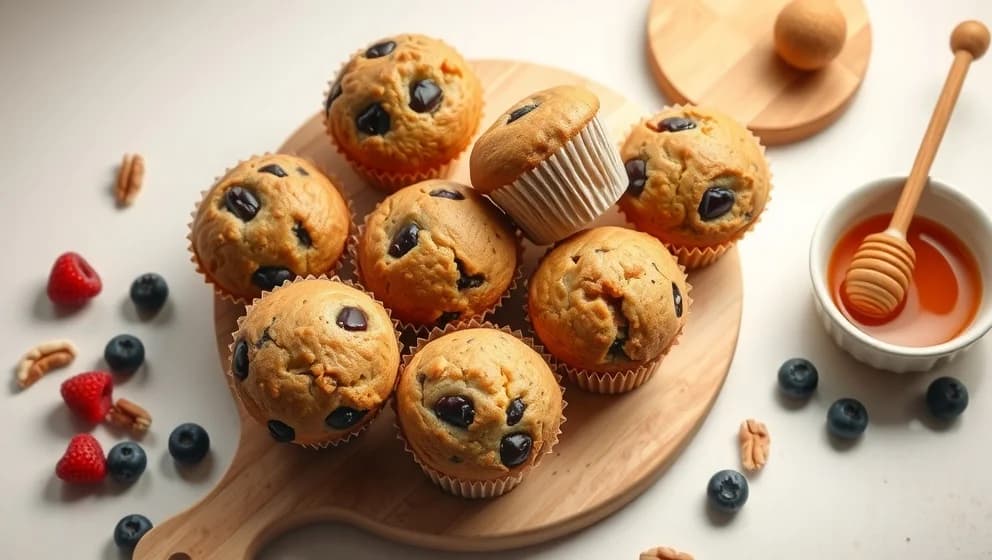 Sockerfria muffins utan sötningsmedel som smakar bra