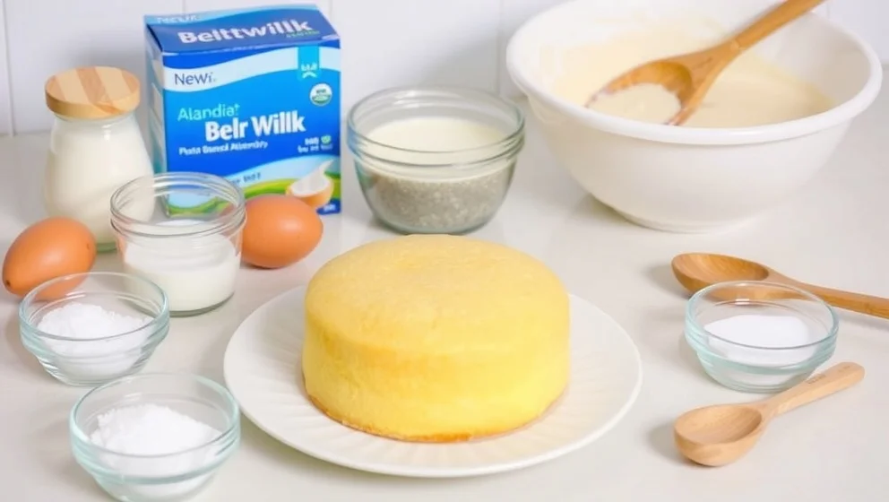 Sockerkaka utan mjölk och smör hemma