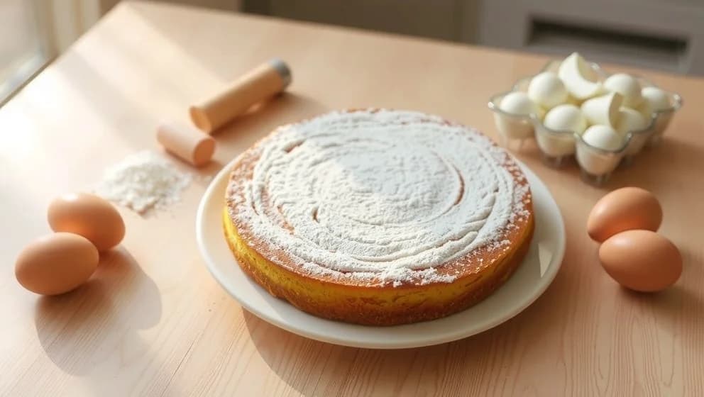 Stor rulltårta med 4 ägg